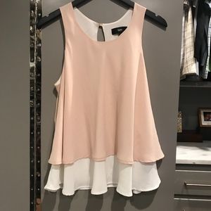 Massimo Tan and White Blouse